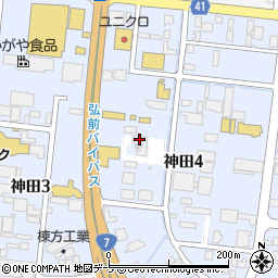 弘前自動車協会周辺の地図