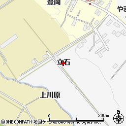 青森県黒石市花巻（立石）周辺の地図