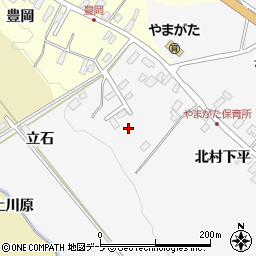 青森県黒石市花巻北村下平14周辺の地図