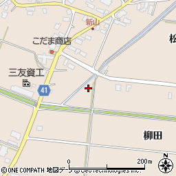 青森県平川市新山柳田25周辺の地図