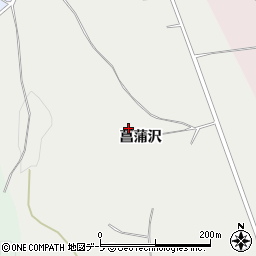 青森県弘前市宮地菖蒲沢周辺の地図