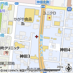 トヨタレンタリース青森弘前神田店周辺の地図