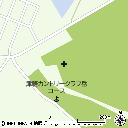 青森県弘前市常盤野湯段萢周辺の地図