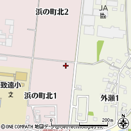 青森県弘前市浜の町北1丁目26周辺の地図