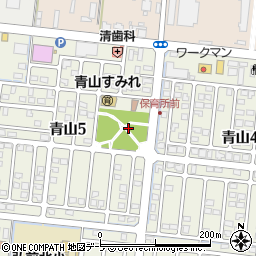 青山公園周辺の地図