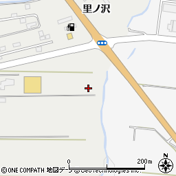 青森県十和田市三本木里ノ沢周辺の地図