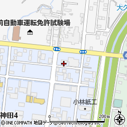 ローソン弘前神田五丁目店周辺の地図