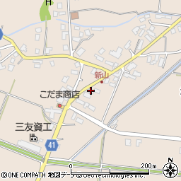 青森県平川市新山松橋141周辺の地図