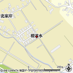 青森県黒石市石名坂櫻清水周辺の地図