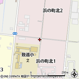 青森県弘前市浜の町北周辺の地図