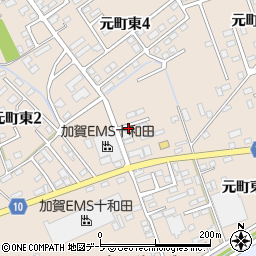 青森県十和田市元町東周辺の地図