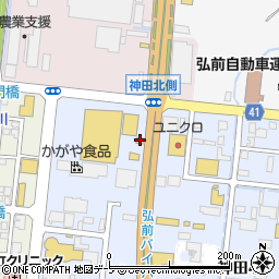 山岡家弘前店周辺の地図