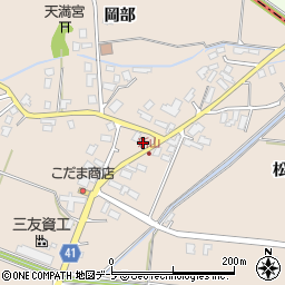 青森県平川市新山松橋132周辺の地図