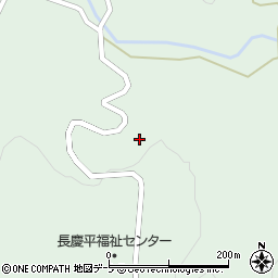 青森県深浦町（西津軽郡）長慶平周辺の地図