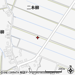 青森県田舎館村（南津軽郡）大袋（二本柳）周辺の地図