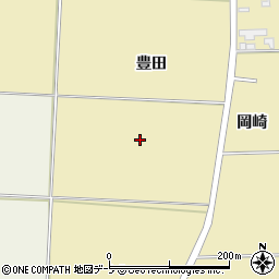 青森県平川市高木豊田周辺の地図