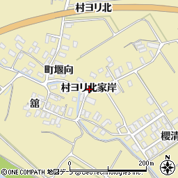 青森県黒石市石名坂村ヨリ北家岸周辺の地図