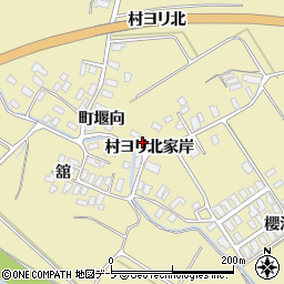 青森県黒石市石名坂村ヨリ北家岸25周辺の地図