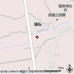 青森県弘前市蒔苗油伝周辺の地図
