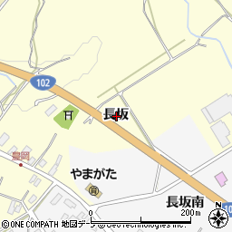 青森県黒石市豊岡長坂周辺の地図