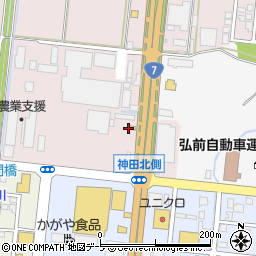 なか卯７号弘前堅田店周辺の地図