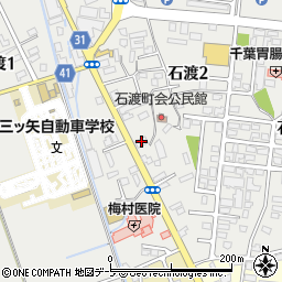 東奥日報　弘前浜の町北村販売店周辺の地図