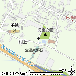 青森県黒石市浅瀬石村上周辺の地図