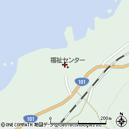 深浦町役場　横磯集落センター周辺の地図