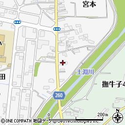 青森県弘前市大久保宮本周辺の地図