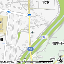 青森県弘前市大久保（宮本）周辺の地図