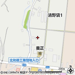 青森県弘前市清野袋1丁目2周辺の地図