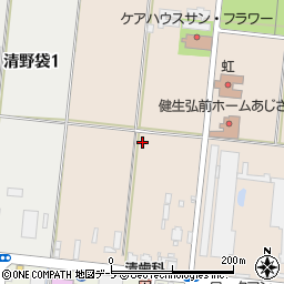 青森県弘前市向外瀬周辺の地図
