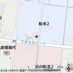 青森県弘前市船水2丁目周辺の地図