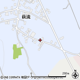 青森県弘前市新岡萩流周辺の地図