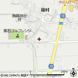 青森県黒石市中川篠村149周辺の地図