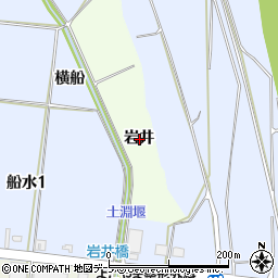 青森県弘前市萢中岩井周辺の地図