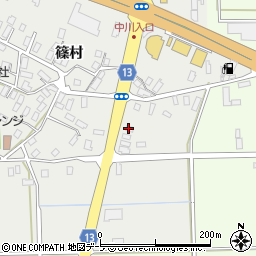 青森県黒石市中川篠村124-4周辺の地図