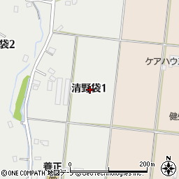 青森県弘前市清野袋1丁目周辺の地図