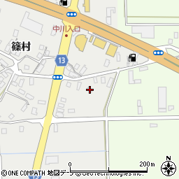 青森県黒石市中川篠村30-1周辺の地図