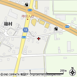 青森県黒石市中川篠村30周辺の地図