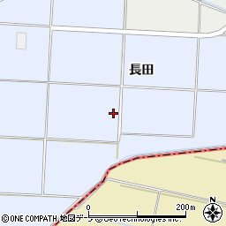 青森県田舎館村（南津軽郡）垂柳（長田）周辺の地図