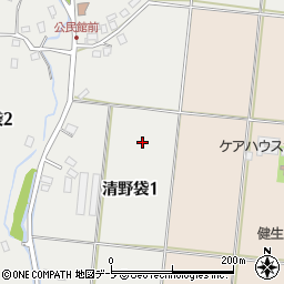 青森県弘前市清野袋1丁目8周辺の地図