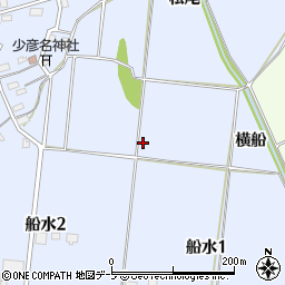 青森県弘前市船水周辺の地図