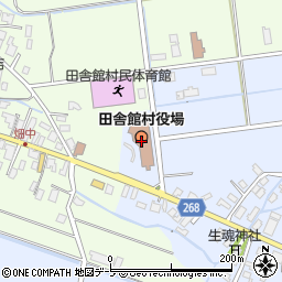 田舎館村役場　産業課周辺の地図