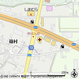 青森県黒石市中川篠村35周辺の地図