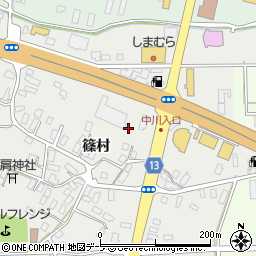青森県黒石市中川篠村38-3周辺の地図