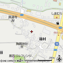 青森県黒石市中川篠村104周辺の地図