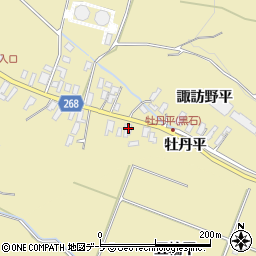 青森県黒石市牡丹平牡丹平14周辺の地図