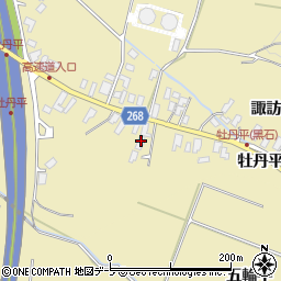青森県黒石市牡丹平牡丹平28周辺の地図