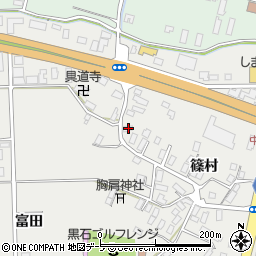 青森県黒石市中川篠村100-1周辺の地図